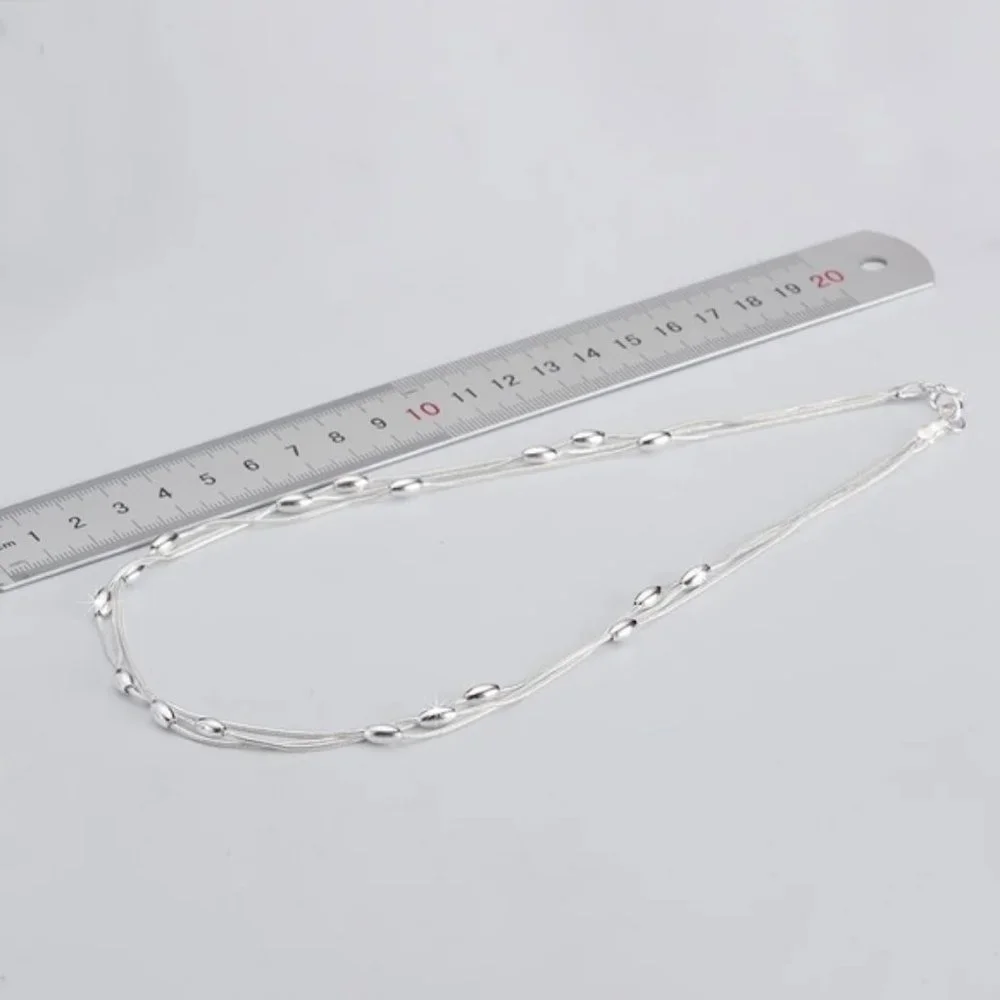 925 sterling silver Charms beads Necklace for women luxury fashion party - Picture 5 of 6